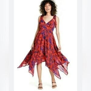 Alexis by Target handkerchief trapeze tropical sleeveless midi dress size‎ XL